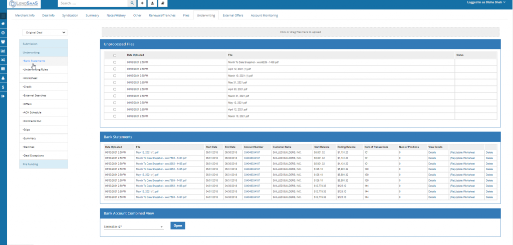 bank parsing